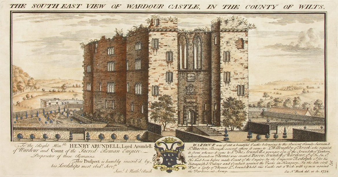 Print - The South East View of Wardour Castle in the County of Wilts. - Buck